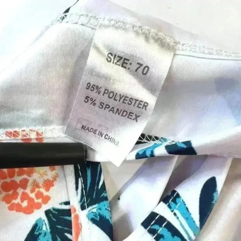 No Brand Kids 2 Piece Tropical Print Swim Suit Size 2T